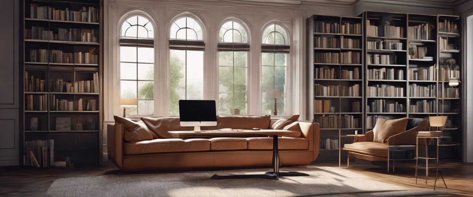 Convertible Sofa with Desk